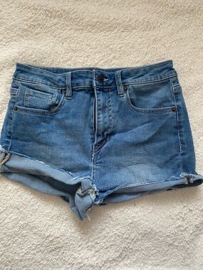 Buffalo Light High-Rise Denim Shorts